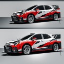 Toyota GR Corolla Rally Concept initial CGI design by musartwork