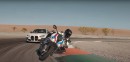 BMW M3 Competition Vs BMW M 1000 RR track battle