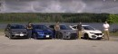 Track Battle: Civic Type R vs. Focus RS, WRX STI, and Golf R