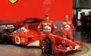 Schumacher, Barrichello and the Ferrari F2002