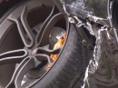 McLaren MP4-12C wrecked by train