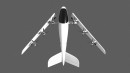 Transwing can fold its wings and travel much faster than a regular VTOL