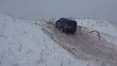 Epic snow battle of popular SUVs by SUV Battle YT channel
