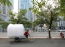 The Tricycle House is a smart combination of pedal-powered bicycle and a tiny home