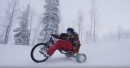 Trike drifting in the snow