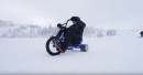 Trike drifting in the snow
