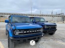 Three 2021 Ford Bronco units spotted dressed up in blue