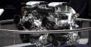 Bugatti Chiron engine in display