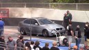 Triple Turbo BMW 335d drag racing at Outlaw Diesel Super Series on DRACS