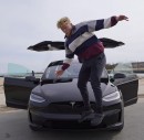 YouTube sensation Tristan Jass and his new Tesla Model X Plaid