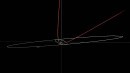 Red line shows 2023 BU's orbit after encounter with Earth Earth