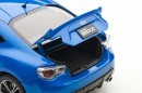 Subaru BRZ in Micra Blue 1:18 scale model