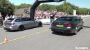 Tuned BMW M5 CS Drag Races Tuned BMW M3 Touring