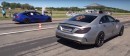 Tuned BMW M5 Drag Races 1,000 HP Mercedes-Benz CLS63 AMG