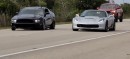 Ford Mustang GT 5.0 S197 takes on Corvette C7 Z06, neither completely stock