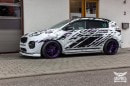 Tuned Kia Sportage Rides Low, Has Skirts and Spoilers