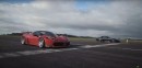 Tuned Mazda RX-7 Drag Races Ferrari 458, All Efforts Are in Vain