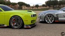 Ford Mustang GT500 vs Dodge Challenger SRT CGI comparison by Evrim Ozgun