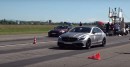 Tuned Nissan GT-R Drag Races Modded Mercedes-AMG CLS63