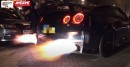 Tuned Nissan GT-R R35 catches fire after driver shows off at London car meet