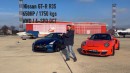 Tuned R35 Nissan GT-R Drag Races Tuned 997.2 Porsche 911 Turbo S