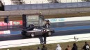 Turbo 1963 Divco Milk Truck vs Chevy Camaro drag race on DRACS