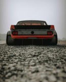 Turbo Ford Mustang HoonicornV2 slammed widebody rendering by altered_intent
