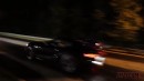 Turbocharged and nitrous Toyota Supra grudge races supercharged Chevy Camaro on Jmalcom2004