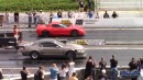Turbo Stick Shift 2V Ford Mustang drags Camaro, Corvette, Civic on DRACS