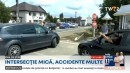 Three-car crash on busy road in Romania