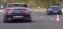TVR T350T Nearly Crashes in Mercedes-AMG S63 Cabriolet Drag Race