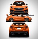 2022 Subaru WRX STI rendering by spdesignsest