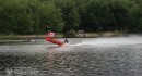 Jet-powered canoe