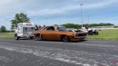 Twin Turbo '69 Chevrolet Camaro SS drag races Chevy Tri-Five, Nova Dart, Hot Rod on DRACS