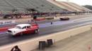 Twin Turbo '69 Chevrolet Camaro SS drag races Chevy Tri-Five, Nova Dart, Hot Rod on DRACS