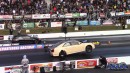 Twin-Turbo Cadillac CTS-V drags Mustang, Model 3, Civic, Challenger Hellcat on DRACS