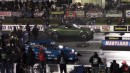 Twin Turbo Dodge Challenger SRT Redeye vs Turbo Honda Civic on DRACS