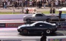 Chevrolet El Camino vs Toyota Supra drag race