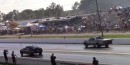 Chevrolet El Camino vs Toyota Supra drag race
