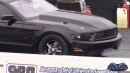 Twin Turbo Demon Ford Mustang drags Fox Body and Challenger on DRACS
