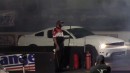 2012 twin turbo Ford Mustang GT puts on a show at the drag strip