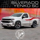 Two-Door Chevy Silverado Yenko SC 1,100 HP sport truck rendering by jlord8