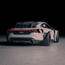 Two-Door Rally Audi e-tron GT "Hoonitron" rendering by bradbuilds on Instagram