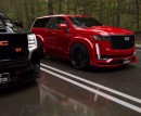 Cadillac Escalade-V & GMC Yukon GT 2-Door SUV rendering by wb.artist20