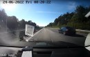 Two drivers were speeding just as they were passing the police car, the fine came quickly too