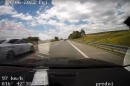 Two drivers were speeding just as they were passing the police car, the fine came quickly too