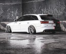 Two-Face Slammed Audi A6 Allroad rendering by rostislav_prokop