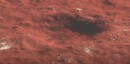 Illustration of fresh crater on Mars