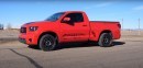 Two Supercharged Toyota Tundras Race Against TFL Ram TRX