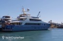 iRama, a 137-foot yacht by Concept Marine, charters for $18,000 a night (plus expenses)